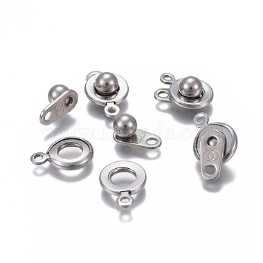 304 Stainless Steel Snap Clasps(STAS-P236-34P)-1