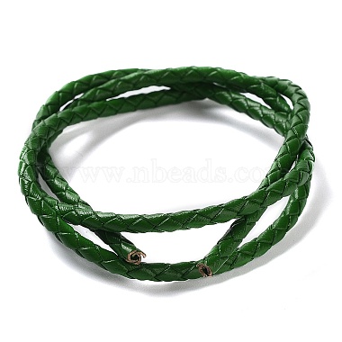 3mm Dark Green Leather Thread & Cord