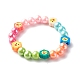 Opaque Acrylic Beads Stretch Bracelet Sets for Kids(BJEW-JB06403)-5