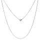 Classic Plain 304 Stainless Steel Mens Womens Cable Chains Necklaces(STAS-S029-02)-1