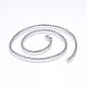 304 Stainless Steel Wheat Chain Necklaces(NJEW-F227-05P-04)-1