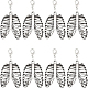 Alloy Rib Skeleton Pendants Decoration(HJEW-PH01451)-1