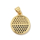 Brass Micro Pave Cubic Zirconia Pendants(X-KK-B059-35G-B)-2