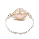 Natural Pearl Braided Bead Finger Ring(RJEW-JR00586-01)-4