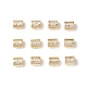 Eco-Friendly Rack Plating Brass Micro Pave Cubic Zirconia European Beads(KK-F835-18-G)-1