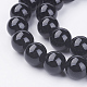 Chapelets de perles en pierre noire synthétique(X-G-H1628-10mm-1)-1
