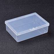 Transparent Plastic Bead Containers, with Hinged Lids, Rectangle, Clear, 7.8x10.55x3.25cm, Inner Diameter: 6.95x9.95cm(X-CON-Z004-09)