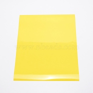 PU Heat Transfer Film, for Garment Accessories, Rectangle, Yellow, 305x250x0.3mm(DIY-WH0260-30A)