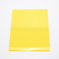 PU Heat Transfer Film, for Garment Accessories, Rectangle, Yellow, 305x250x0.3mm(DIY-WH0260-30A)