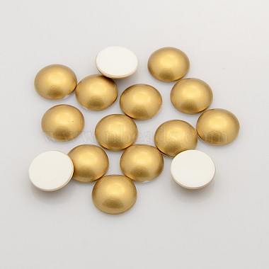 Goldenrod Half Round Acrylic Cabochons