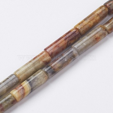 Tube Crazy Agate Beads