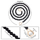 Black Plastic Imitation Pearl Round Beaded Bag Handles(FIND-WH0127-22F)-2