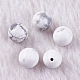 Perles d'howlite naturelle(X-G-K275-30-8mm)-1