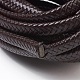 Braided Leather Cord(WL-F009-C02-12x6mm)-2