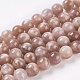 Chapelets de perles de sunstone naturelle naturelles(G-G099-6mm-14)-1
