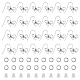 Bowknot Shape Brass Earring Hooks(KK-HS0001-78P)-1