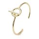 латунные браслеты-манжеты в форме кольца(BJEW-D039-41G)-1
