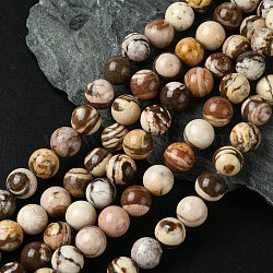 Natural Australian Agate Round Bead Strands, 10mm, Hole: 1mm, about 19pcs/strand, 7.5 inch(X-G-M272-02-10mm)