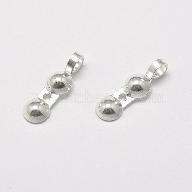 925 Sterling Silver Bead Tips(STER-P032-16S)-2