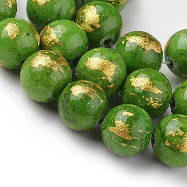 Natural Jade Beads Strands(X-G-F670-A11-10mm)-3