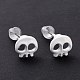 Alloy Skull Stud Earrings with Steel Pin(EJEW-E143-09)-2
