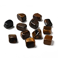 Natural Tiger Eye Beads, No Hole, Nuggets, Tumbled Stone, Healing Stones for 7 Chakras Balancing, Crystal Therapy, Meditation, Reiki, Vase Filler Gems, 16~33x16~33x10~25mm(G-F718-06)