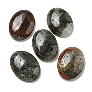 Natural African Bloodstone Cabochons, Oval, 30x21.5~22x5~8.5mm(G-C115-01B-11)