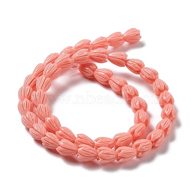 Synthetic Coral Beads Strands(G-Q1007-01C-02)-3