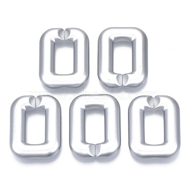 Silver Rectangle Acrylic Quick Link Connectors
