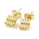 Brass Ear Studs(EJEW-P261-10G)-1