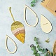 6piezas 6 aros de madera estilo macramé para hacer manualidades(DIY-WH0545-008)-5