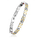SHEGRACE Stainless Steel Panther Chain Watch Band Bracelets(JB679B)-1