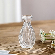 Mini Glass Vases for Flower, Table Decorations, Clear, 61x113mm(PW-WG14692-01)