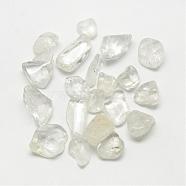Natural Quartz Crystal Beads, Rock Crystal Beads, Tumbled Stone, Nuggets, No Hole/Undrilled, 12~25x9~17x3~14mm(G-S218-13)