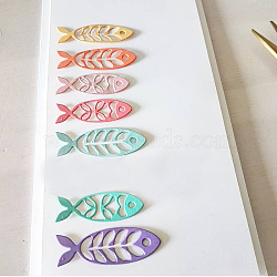 Carbon Steel Cutting Dies Stencils, for DIY Scrapbooking/Photo Album, Decorative Embossing DIY Paper Card, Fish, Matte Platinum Color, 46x34x0.8mm(DIY-K026-05)