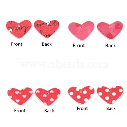 PU Leather Pendants, Heart, For Valentine's Day Jewelry Making, Mixed Color, 19.5x25.5x1.5mm, Hole: 1.5mm(FIND-S299-47)