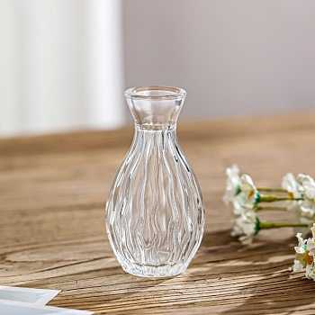 Mini Glass Vases for Flower, Table Decorations, Clear, 61x113mm