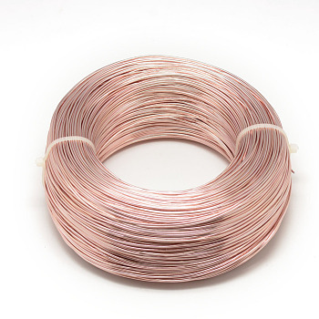 Round Aluminum Wire, Flexible Craft Wire, for Beading Jewelry Doll Craft Making, Saddle Brown, 22 Gauge, 0.6mm, 280m/250g(918.6 Feet/250g)