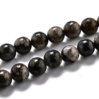Natural Llanite Beads Strands, Round, 6.5mm, Hole: 1.2mm, about 61pcs/strand, 15.28''(38.8cm)