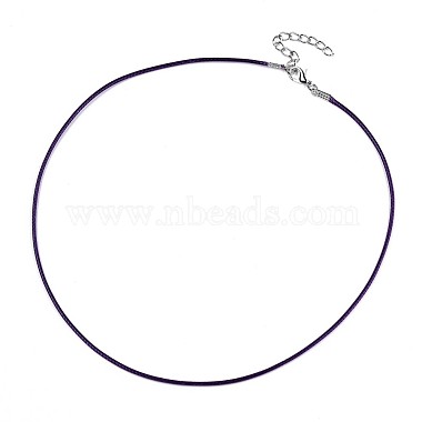Waxed Cotton Cord Necklace Making(MAK-S034-004)-2