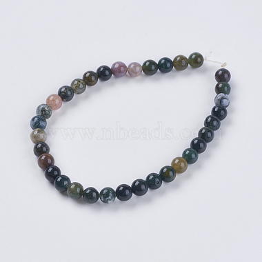 Natural Indian Agate Beads Strands(G-G515-4mm-05)-2