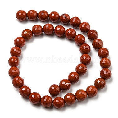 Natural Red Jasper Beads Strands(G-E571-43B)-3