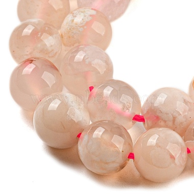 Natural Cherry Blossom Agate Beads Strands(G-K310-C07-8mm)-4