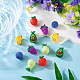 12pcs 6&nbsp;styles de perles de silicone(SIL-TA0003-18)-5