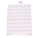 Natural Pearl Stud Earrings, Round Ball Post Earrings with 925 Sterling Silver Pins for Women, Floral White, 9~10.5mm, Pin: 0.7mm(PEAR-N020-09C-01)