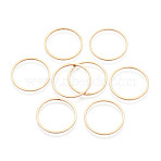 Brass Linking Rings, Lead Free & Nickel Free, Ring, Light Gold, 20x1mm, about 1000pcs/bag(X-KK-S327-06KC-20mm)