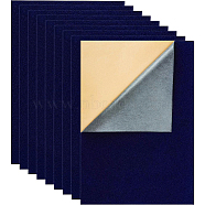 Jewelry Flocking Cloth, Self-adhesive Fabric, Midnight Blue, 40x28.9~29cm, 12sheets/set(TOOL-BC0001-75F)