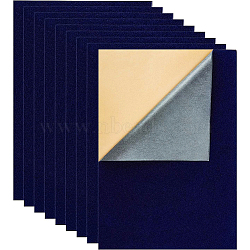 Jewelry Flocking Cloth, Self-adhesive Fabric, Midnight Blue, 40x28.9~29cm, 12sheets/set(TOOL-BC0001-75F)