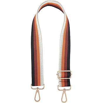 Canvas Bag Straps, with Alloy Swivel Clasps, Bag Replacement Accessories, Gold, 71cm