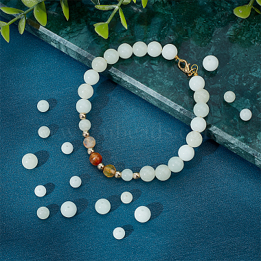 6 Styles Synthetic Luminous Stone Round Beads(G-CA0001-55)-4